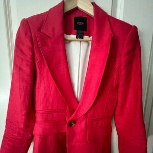 Smythe Coral Linen Blazer - size 2